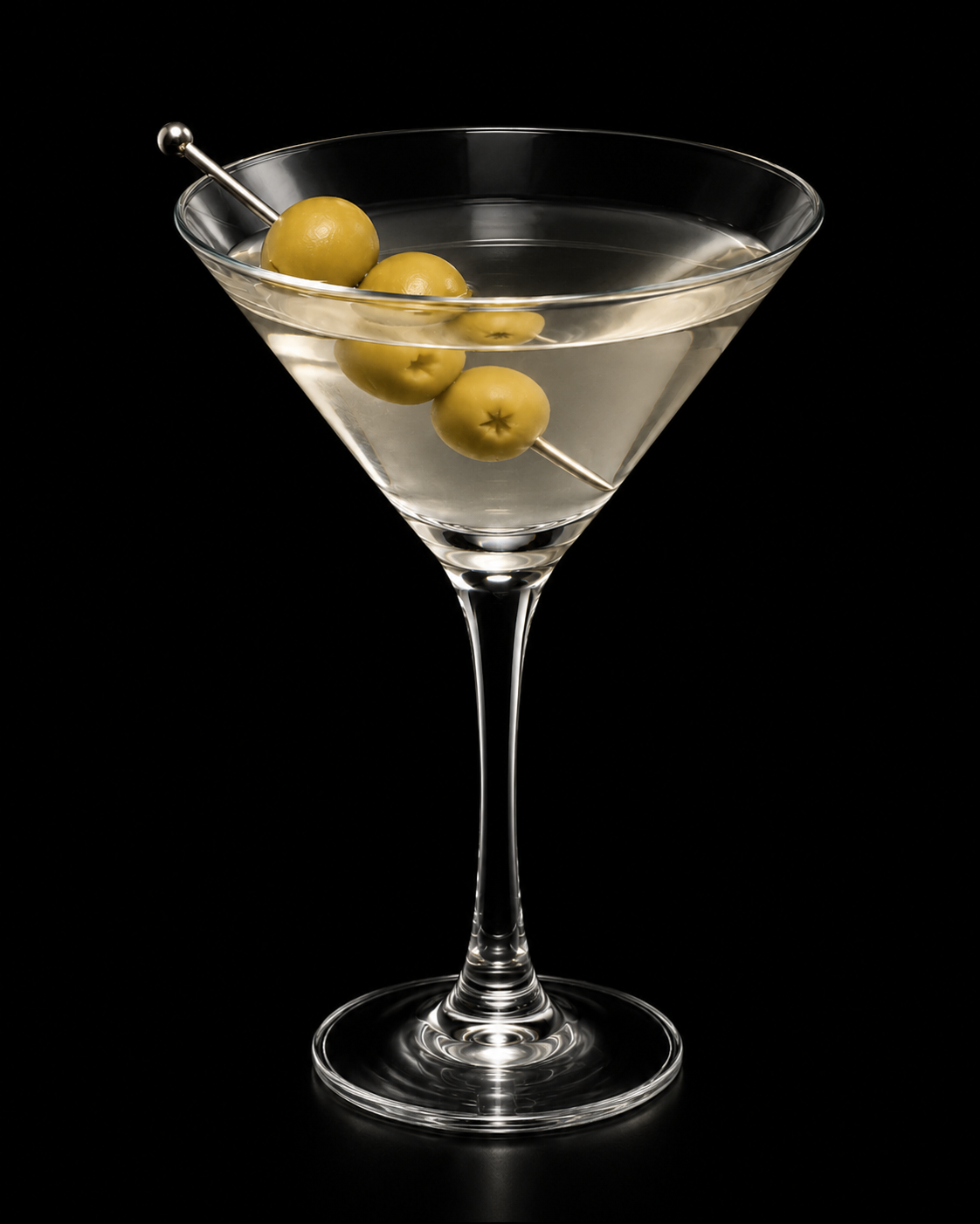 Vodka Martini with olives